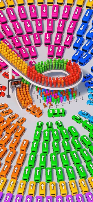 Car Jam - バスストップ ジャムゲームのゲーム画面