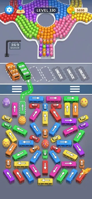 Car Jam - バスストップ ジャムゲームのゲーム画面