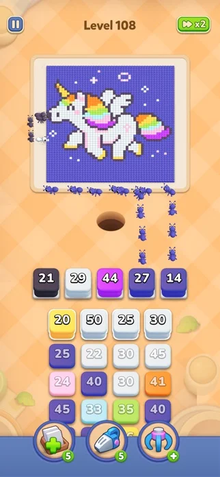 Colony Flow!のゲーム画面