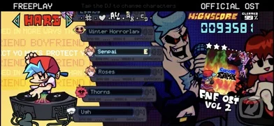 Friday Night Funkin' Mobileのゲーム画面