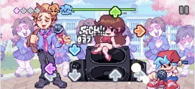 Friday Night Funkin' Mobileのゲーム画面