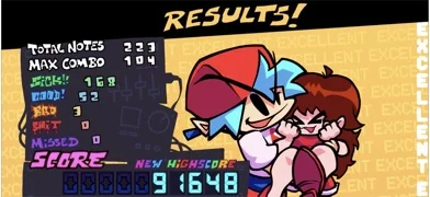 Friday Night Funkin' Mobileのゲーム画面