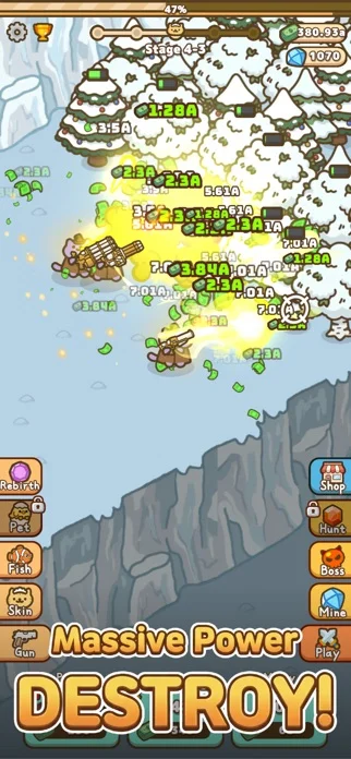 にゃんこ銃士:放置育成RPGのゲーム画面