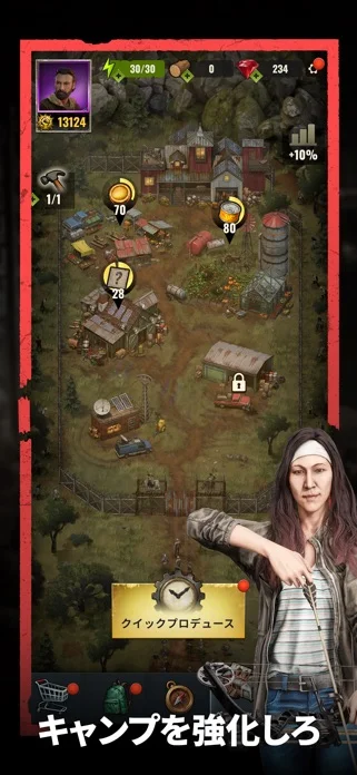 The Walking Dead: Aftermathのゲーム画面