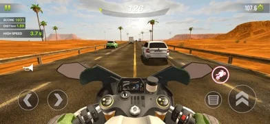 Traffic Bike - Real Moto Racerのゲーム画面