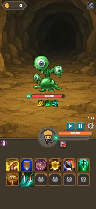 ザクザクスラッシュのゲーム画面