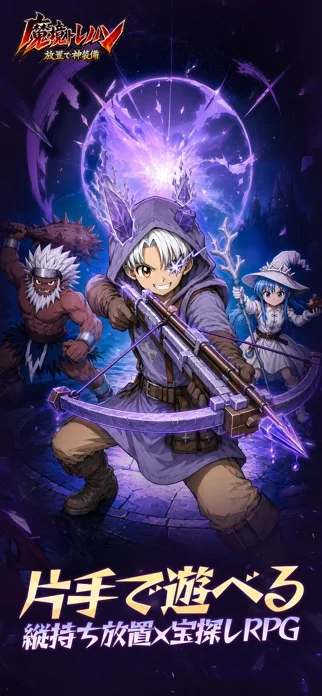 魔境トレハン:放置で神装備のゲーム画面