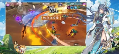 神の契約のゲーム画面