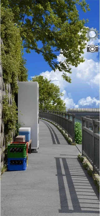 脱出ゲーム ひと夏の記憶のゲーム画面