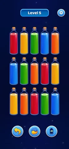 3D Colorful Sort™ 魔法の水のゲーム画面
