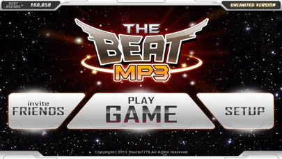 BEAT MP3 - リズムゲームのゲーム画面