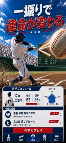 野球ライジングスター:Baseball Star MVPのゲーム画面