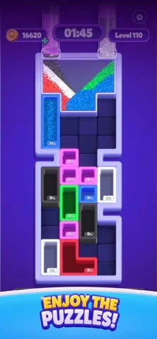 Sand Blocks: Drop Puzzleのゲーム画面