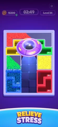 Sand Blocks: Drop Puzzleのゲーム画面