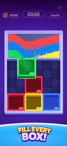 Sand Blocks: Drop Puzzleのゲーム画面