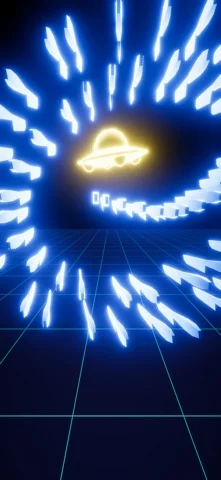 Slow Mo Strike: ナイフ投げアクションのゲーム画面
