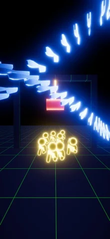 Slow Mo Strike: ナイフ投げアクションのゲーム画面