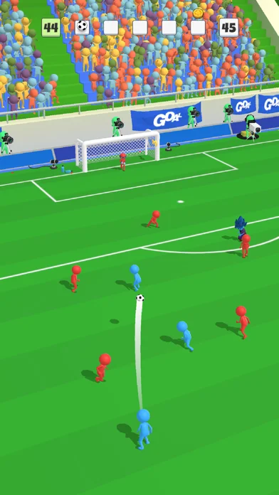 Super Goal - マッチマンサッカーのゲーム画面
