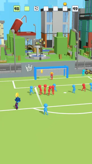 Super Goal - マッチマンサッカーのゲーム画面