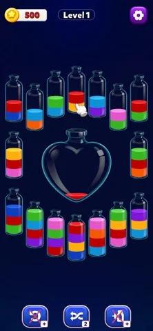 Water Sort Puzzle - Order Upのゲーム画面