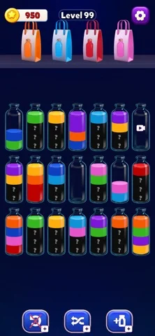 Water Sort Puzzle - Order Upのゲーム画面