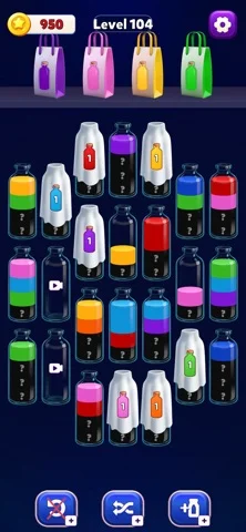 Water Sort Puzzle - Order Upのゲーム画面