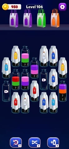 Water Sort Puzzle - Order Upのゲーム画面
