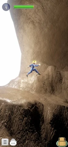 求む!洞窟探検家のゲーム画面