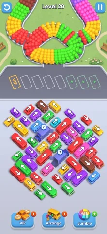 Bus Fever! Car Jam Escapeのゲーム画面