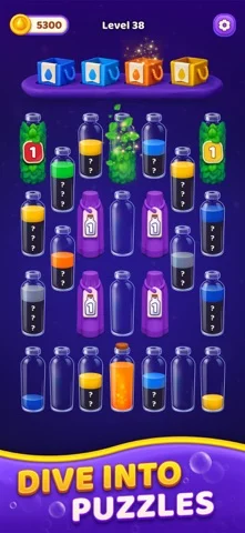 Get Color Pack: Sort puzzleのゲーム画面