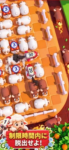 Sheep Dash牧場3Dのゲーム画面
