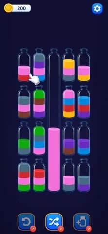 Water Sort Puzzle : Challengeのゲーム画面