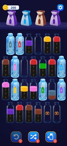 Water Sort Puzzle : Challengeのゲーム画面