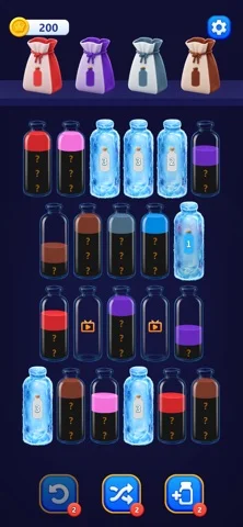 Water Sort Puzzle : Challengeのゲーム画面