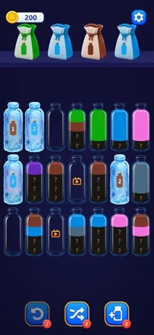 Water Sort Puzzle : Challengeのゲーム画面