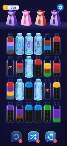 Water Sort Puzzle : Challengeのゲーム画面