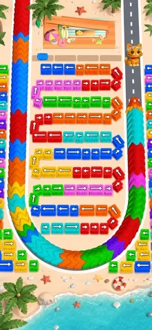 毛糸クラッシュのゲーム画面