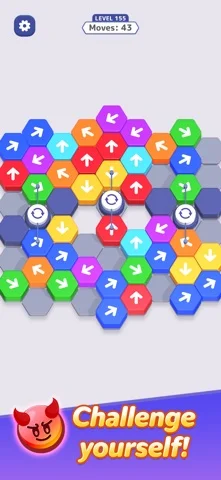 ヘキサアウェイのゲーム画面