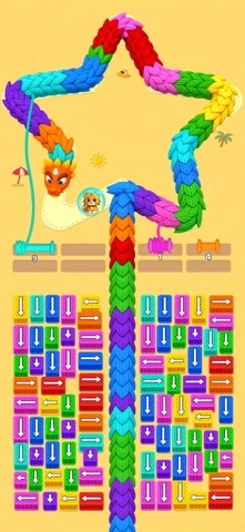 毛糸クラッシュのゲーム画面